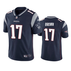 Men's New England Patriots #17 Antonio Brown Navy Limited Stitched NFL Jersey
