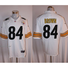 Men's Pittsburgh Steelers #84 Antonio Brown White Stitched NFL Limited Jersey