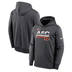 Men's Cincinnati Bengals 2022 Black AFC Champions Pullover Hoodie