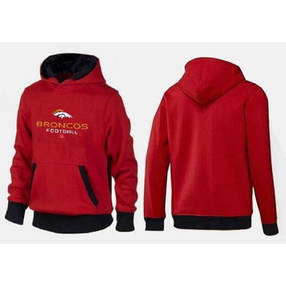 Denver Broncos Critical Victory Pullover Hoodie Red & Black
