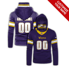 Men's Minnesota Vikings 2020 Purple Customize Hoodie Mask