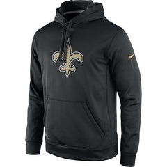Men's New Orleans Saints Black Practice Performance Pullover Hoodie