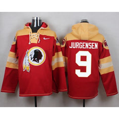 Redskins #9 Sonny Jurgensen Burgundy Red Player Pullover NFL Hoodie