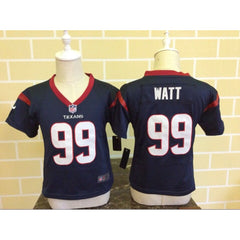 Toddler Houston Texans #99 J.J. Watt Navy Blue Stitched NFL Jersey