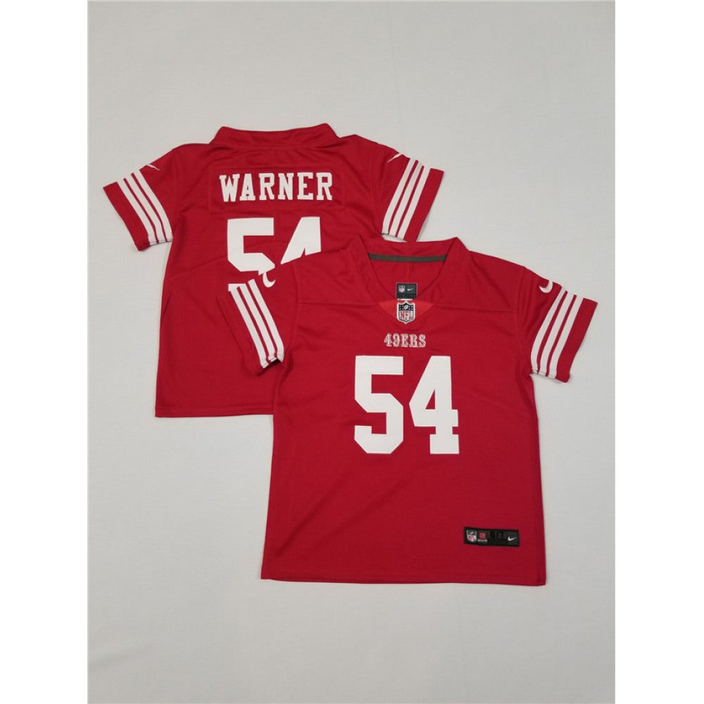 Toddlers San Francisco 49ers #54 Fred Warner Red Vapor Untouchable Stitched Football Jersey