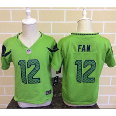 Toddler Seahawks #12 Fan Green Alternate Stitched NFL Elite Jersey