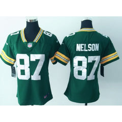 Women's Green Bay Packers #87 Jordy Nelson Green Vapor Untouchable Limited Stitched NFL Jersey