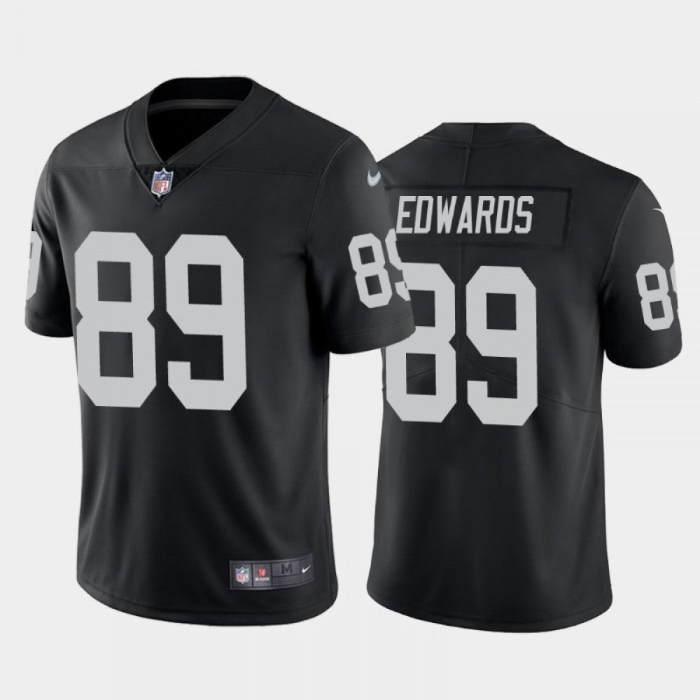 Women's Las Vegas Raiders #89 Bryan Edwards Black Vapor Untouchable Limited Stitched Jersey(Run Small)