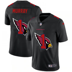 Men's Arizona Cardinals #1 Kyler Murray Black Shadow Logo Limited Stitched Jersey