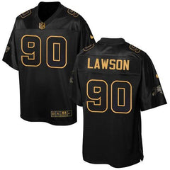 Bills #90 Shaq Lawson Black Men's Stitched NFL Elite Pro Line Gold Collection Jersey