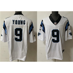 Men's Carolina Panthers #9 Bryce Young White 2023 F.U.S.E. Vapor Untouchable Stitched Football Jersey