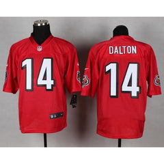 Bengals #14 Andy Dalton Red Men's Stitched NFL Elite QB Practice Jersey