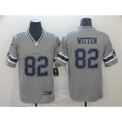 Men's Dallas Cowboys #82 Jason Witten Gray Inverted Legend Stitched NFL Jersey