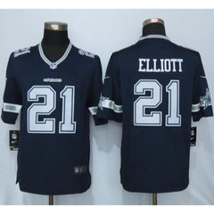 Cowboys #21 Ezekiel Elliott Navy Blue Team Color Men's Stitched NFL Limited Jersey