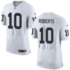 Raiders #10 Seth Roberts White Men's Stitched NFL New Elite Jersey