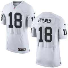 Raiders #18 Andre Holmes White Men's Stitched NFL New Elite Jersey