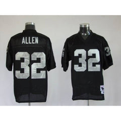 Mitchell and Ness Raiders Marcus Allen #32 Stitched Black NFL Jersey