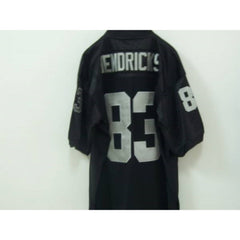 Mitchell and Ness Raiders #83 Ted Hendricks Stitched Black NFL Jersey