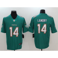 Men's Miami Dolphins #14 Jarvis Landry Green Vapor Untouchable Player Limited Jersey
