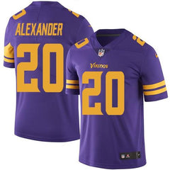 Vikings #20 Mackensie Alexander Purple Men's Stitched NFL Limited Rush Jersey