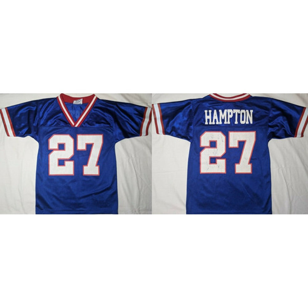 Men's New York Giants #27 Rodney Craig Hampton Blue Stitched Jersey