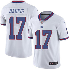 Giants #17 Dwayne Harris White Men's Stitched NFL Limited Rush Jersey