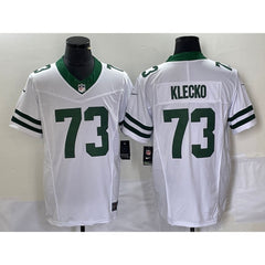 Men's New York Jets #73 Joe Klecko White 2023 F.U.S.E. Vapor Limited Throwback Stitched Football Jersey