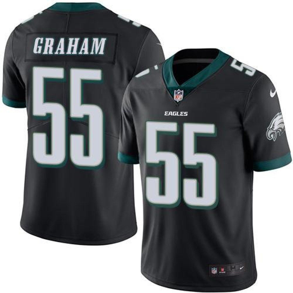 Eagles #55 Brandon Graham Black Men's Stitched NFL Limited Rush Jersey