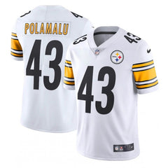 Men's Pittsburgh Steelers #43 Troy Polamalu White Vapor Untouchable Limited Stitched Jersey