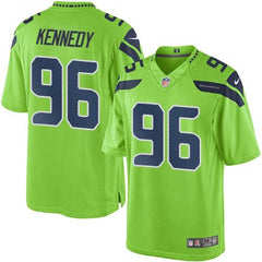 Seahawks #96 Cortez Kennedy Green Men's Stitched NFL Limited Rush Jersey