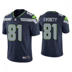 Men's Seattle Seahawks #81 Gerald Everett Navy Vapor Untouchable Limited Stitched Jersey