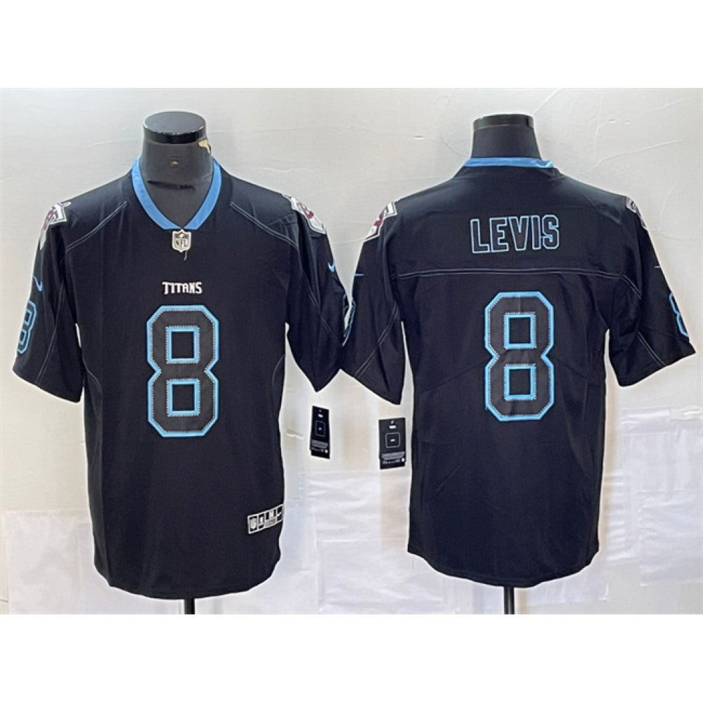 Men's Tennessee Titans #8 Will Levis Navy 2018 Lights Out Color Rush Limited Stitched Jersey