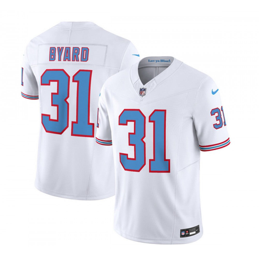 Men's Tennessee Titans #31 Kevin Byard White 2023 F.U.S.E. Vapor Limited Throwback Stitched Football Jersey