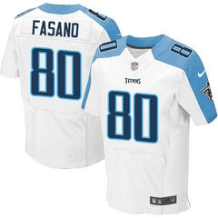 Titans #80 Anthony Fasano White Men's Stitched NFL Elite Jersey