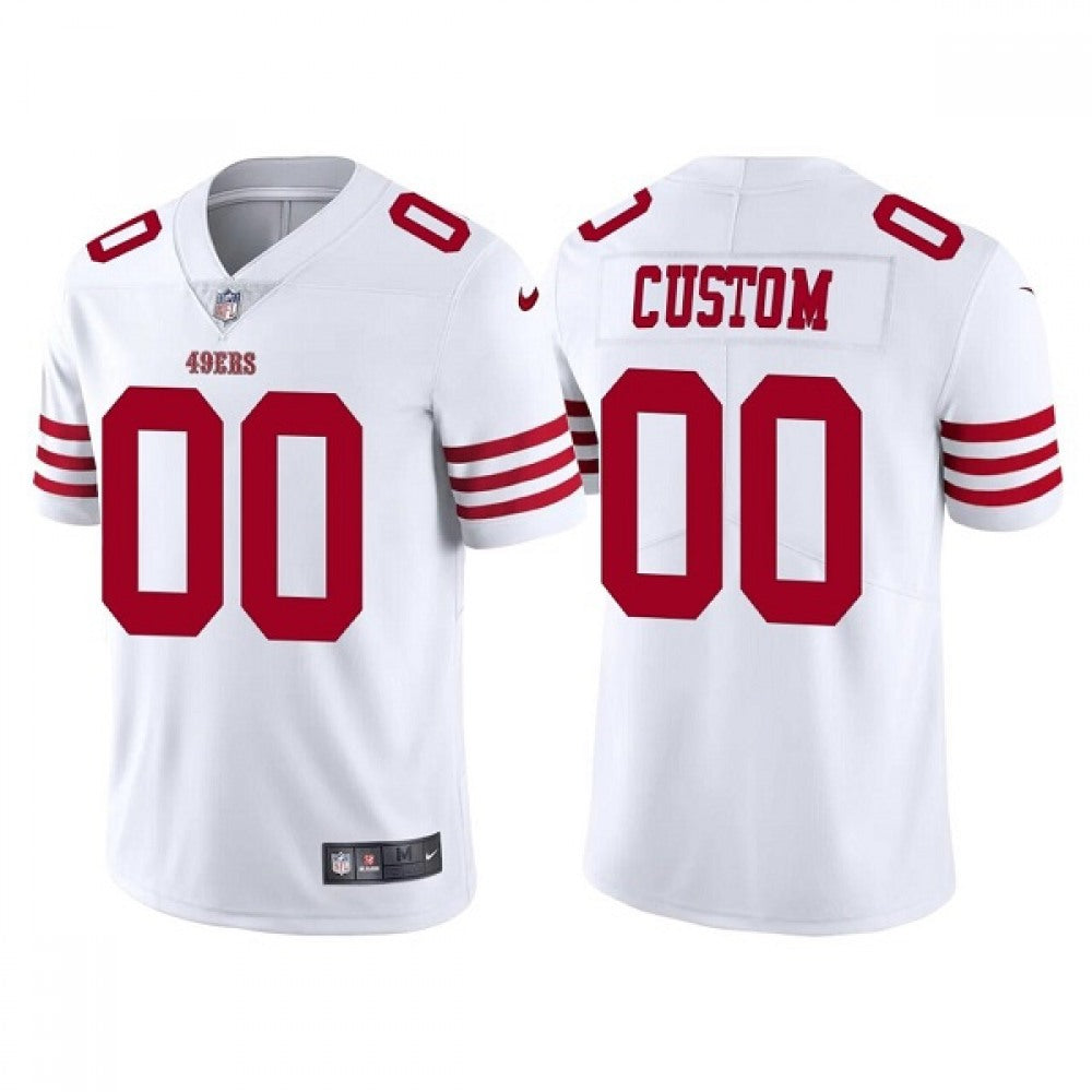 Men's San Francisco 49ers Active Player Custom 2022 New White Vapor Untouchable Stitched Football Jersey