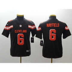 Youth NFL Cleveland Browns #6 Baker Mayfield Brown 2018 Draft Vapor Untouchable Limited Stitched Jersey