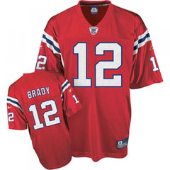 Patriots #12 Tom Brady Red Stitched Youth NFL Jersey