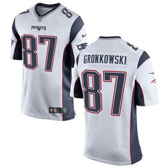 Patriots #87 Rob Gronkowski White Youth Stitched NFL New Elite Jersey