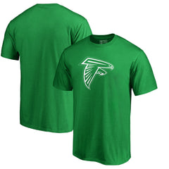 Men's Atlanta Falcons NFL Pro Line by Branded Green Big & Tall St. Patrick's Day White Logo T-Shirt