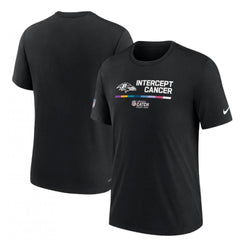 Men's Baltimore Ravens 2022 Black Crucial Catch Performance T-Shirt