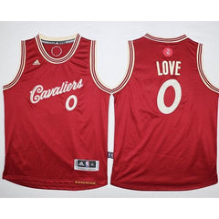 Cavaliers #0 Kevin Love Red 2015-2016 Christmas Day Stitched Youth NBA Jersey