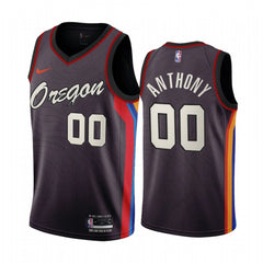 Men's Portland Trail Blazers #00 Carmelo Anthony 2020 Coffee City Edition Stitched Jersey