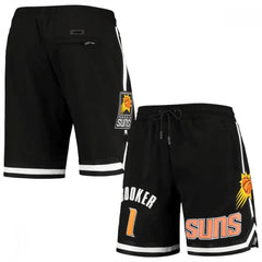 Men's Phoenix Suns #1 Devin Booker Black Shorts