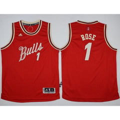 Bulls #1 Derrick Rose Red 2015-2016 Christmas Day Stitched Youth NBA Jersey