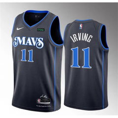 Men's Dallas Mavericks #11 Kyrie Irving Black 2023-24 City Edition Stitched Basketball Jersey