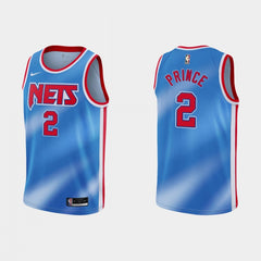 Men's Brooklyn Nets #2 Taurean Prince 2020-2021 Blue Dri-FIT Hardwood Classic Stitched NBA Jersey