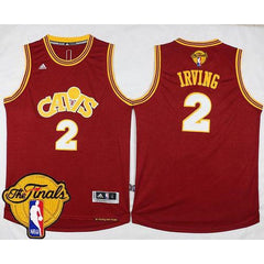 Cavaliers #2 Kyrie Irving Red CAVS The Finals Patch Stitched NBA Jersey