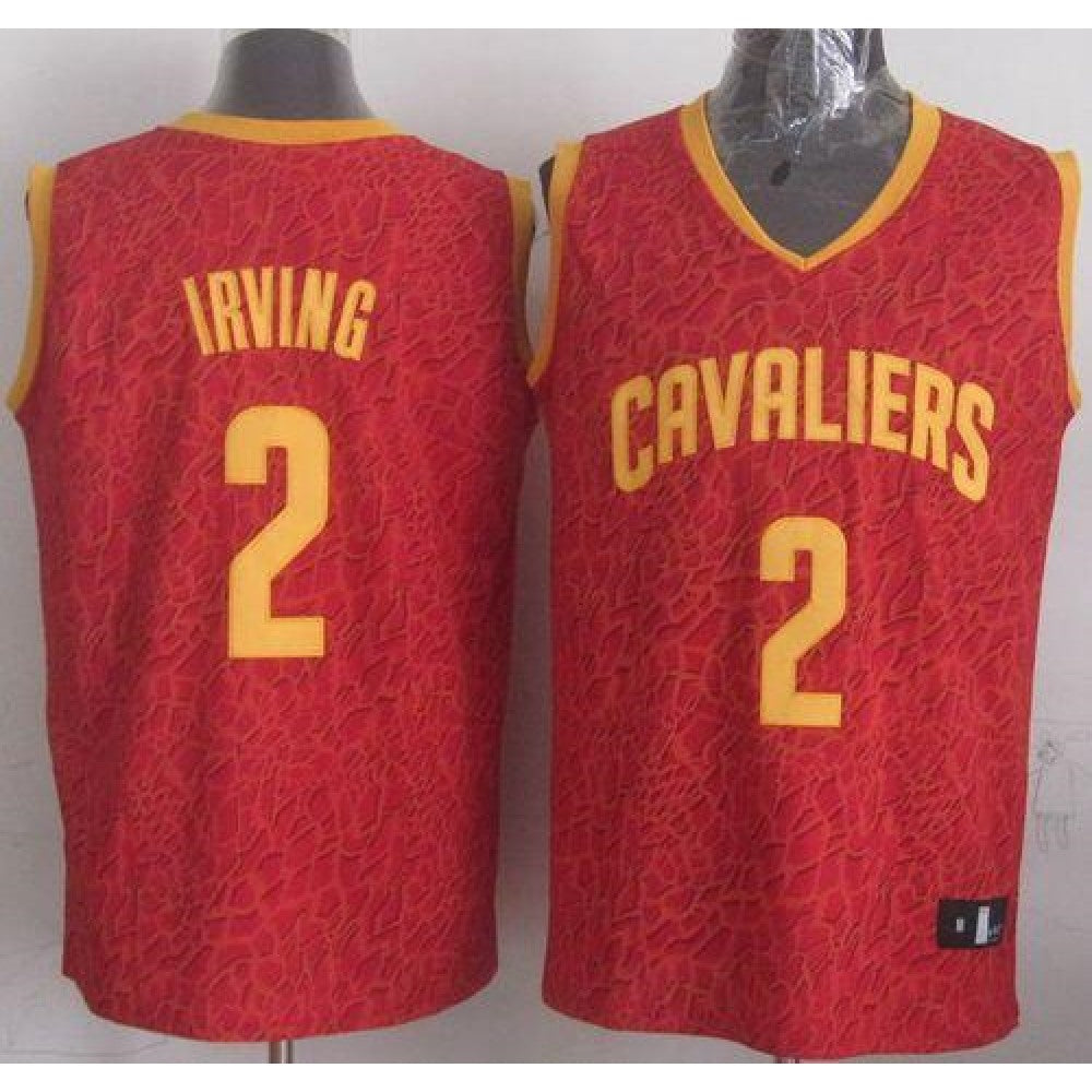 Cavaliers #2 Kyrie Irving Red Crazy Light Stitched NBA Jersey