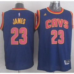 Revolution 30 Cavaliers #23 LeBron James Navy Blue CavFanatic Stitched NBA Jersey