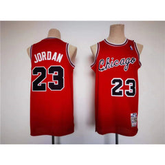 Men's Chicago Bulls #23 Michael Jordan Red Stitched Jersey